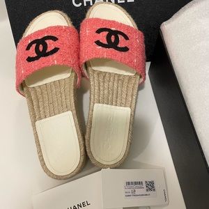 Chanel Espadrille Sandal Pink
